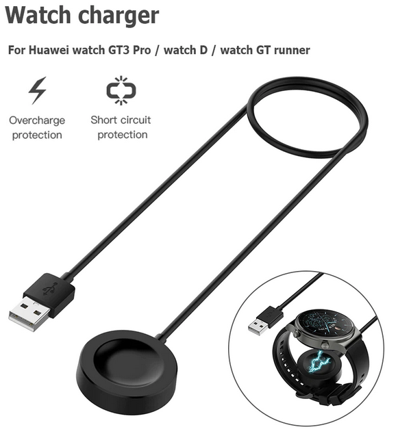 Polnilni kabel za Huawei uro GT3 GT2 PRO GT Runner polnilec za pametno uro - ZALOGA V SLOVENIJI